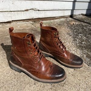 Clark’s Brown Leather Brogue Boots
